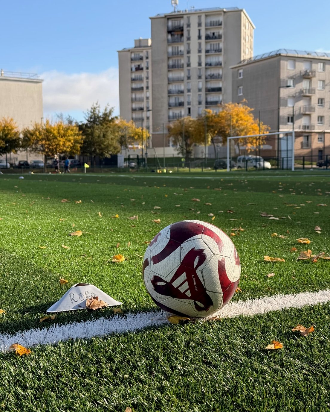 Ballon et coupelle prêts avant la séance